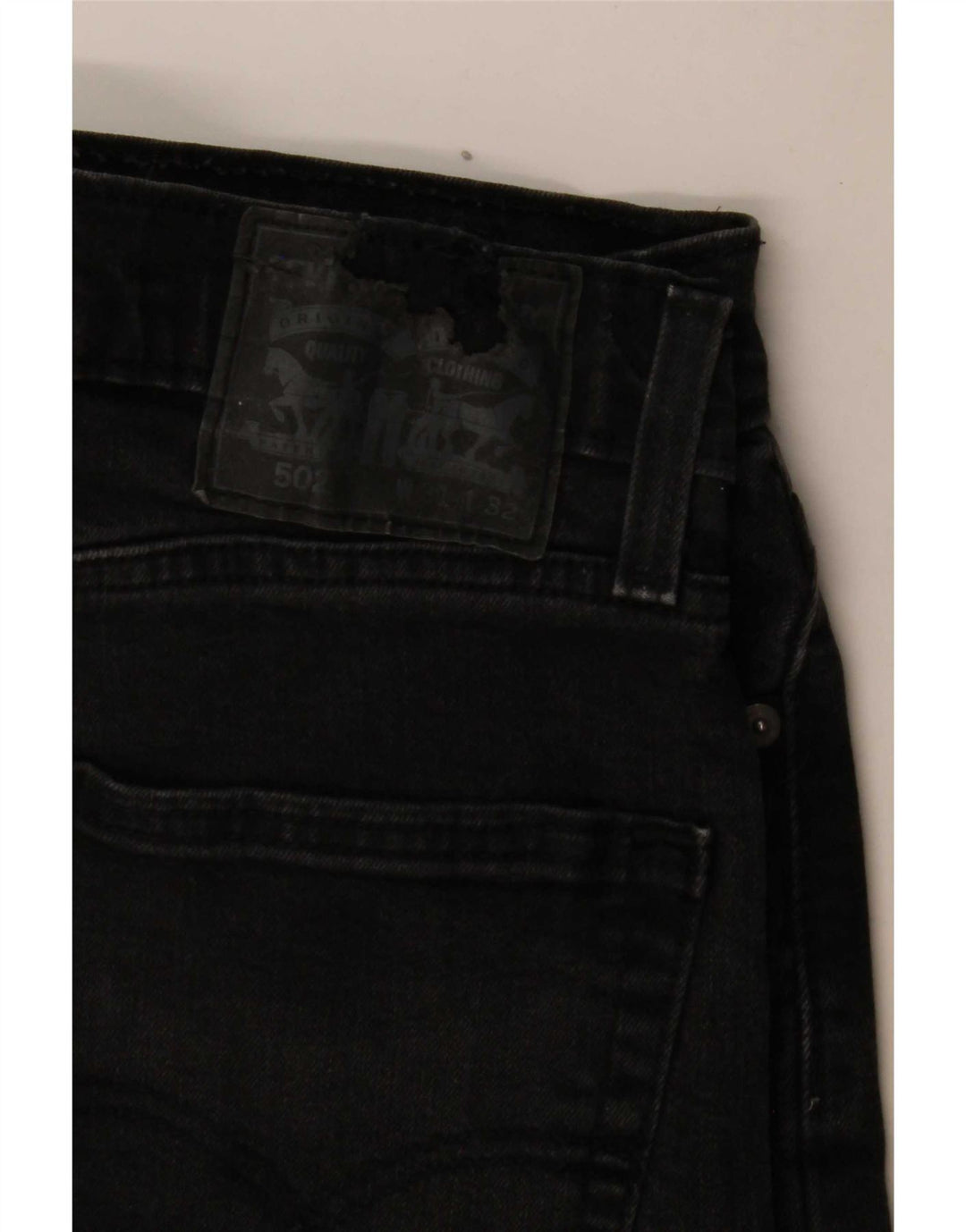 Мужские прямые джинсы Levi's 502 W31 L29 серые, хлопок
