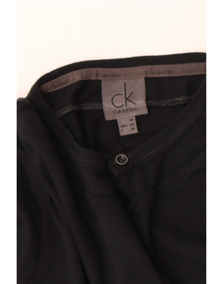 Calvin Klein Jeans Мужской топ с длинным рукавом IT 50 Средний Черный