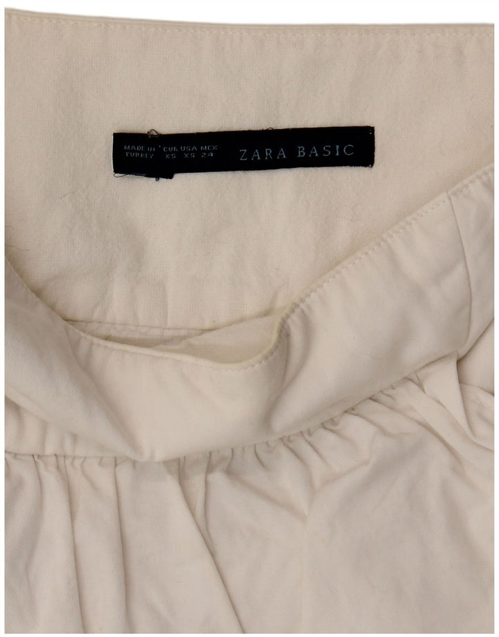 Женская многоярусная юбка Zara XS W24 белая