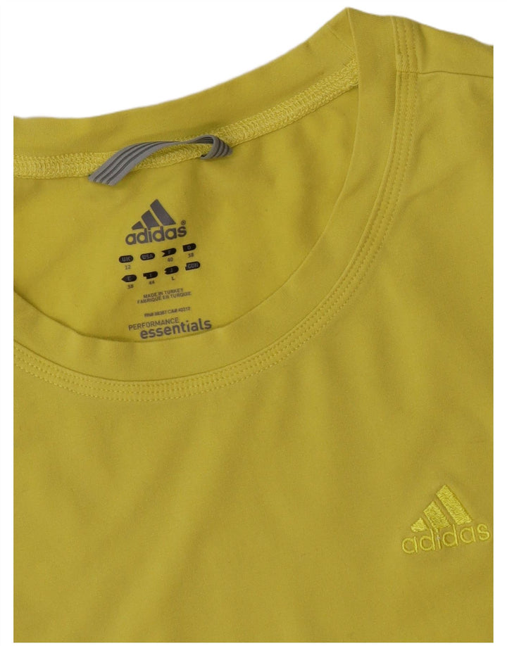Женская футболка Adidas Top UK 12 Medium Yellow