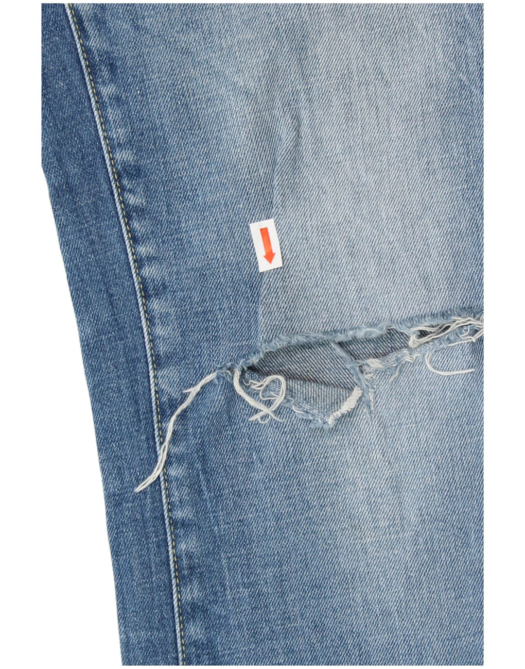 Женские потертые узкие джинсы G-STAR W31 L36, синий хлопок