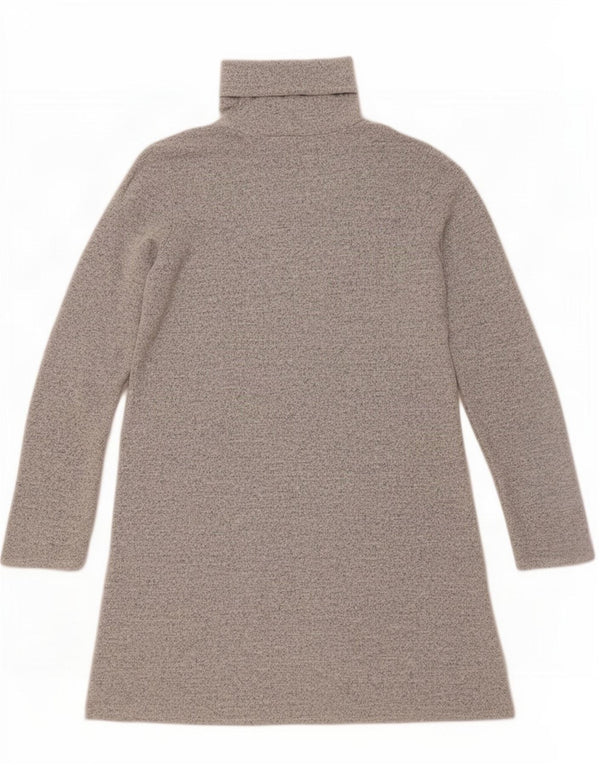 Женское платье-джемпер с длинными рукавами Zara UK 10, маленький серый полиэстер с крапинками