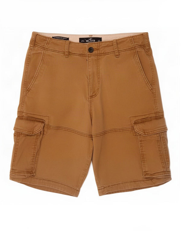 Мужские шорты-карго Hollister W30, средние бежевые, хлопок
