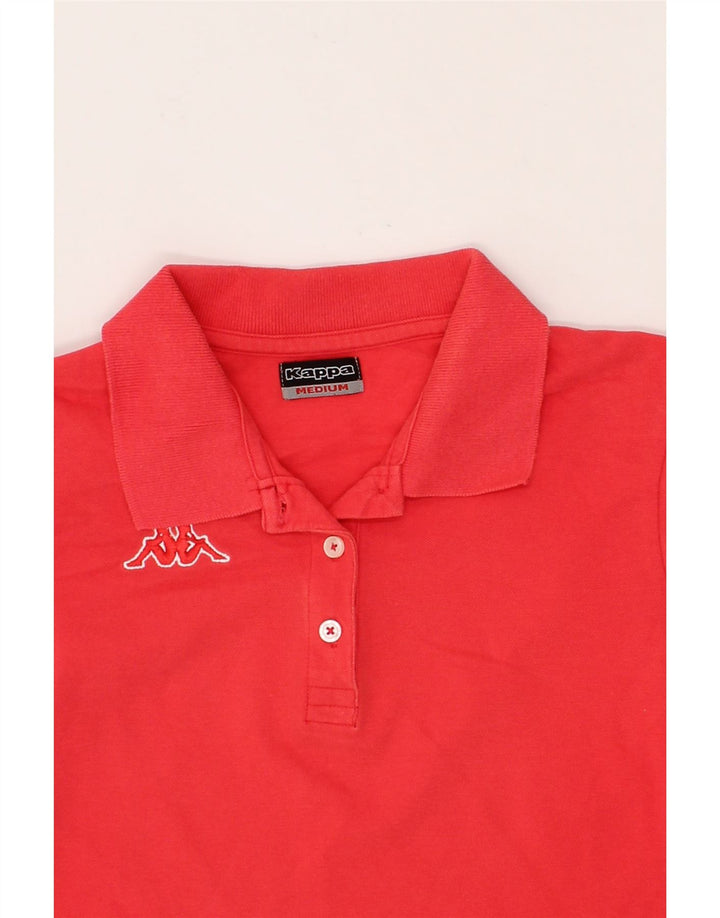 KAPPA Womens Polo Shirt UK 14 Medium Orange Cotton Vintage Kappa and Second-Hand Kappa from Messina Hembry 