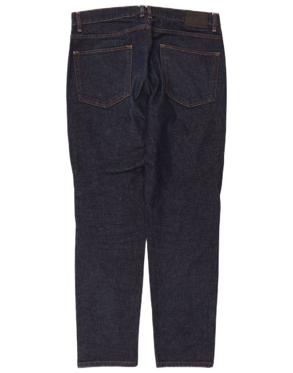 Мужские джинсы Zara Slim EU 46 XL W36 L31 Темно-синие