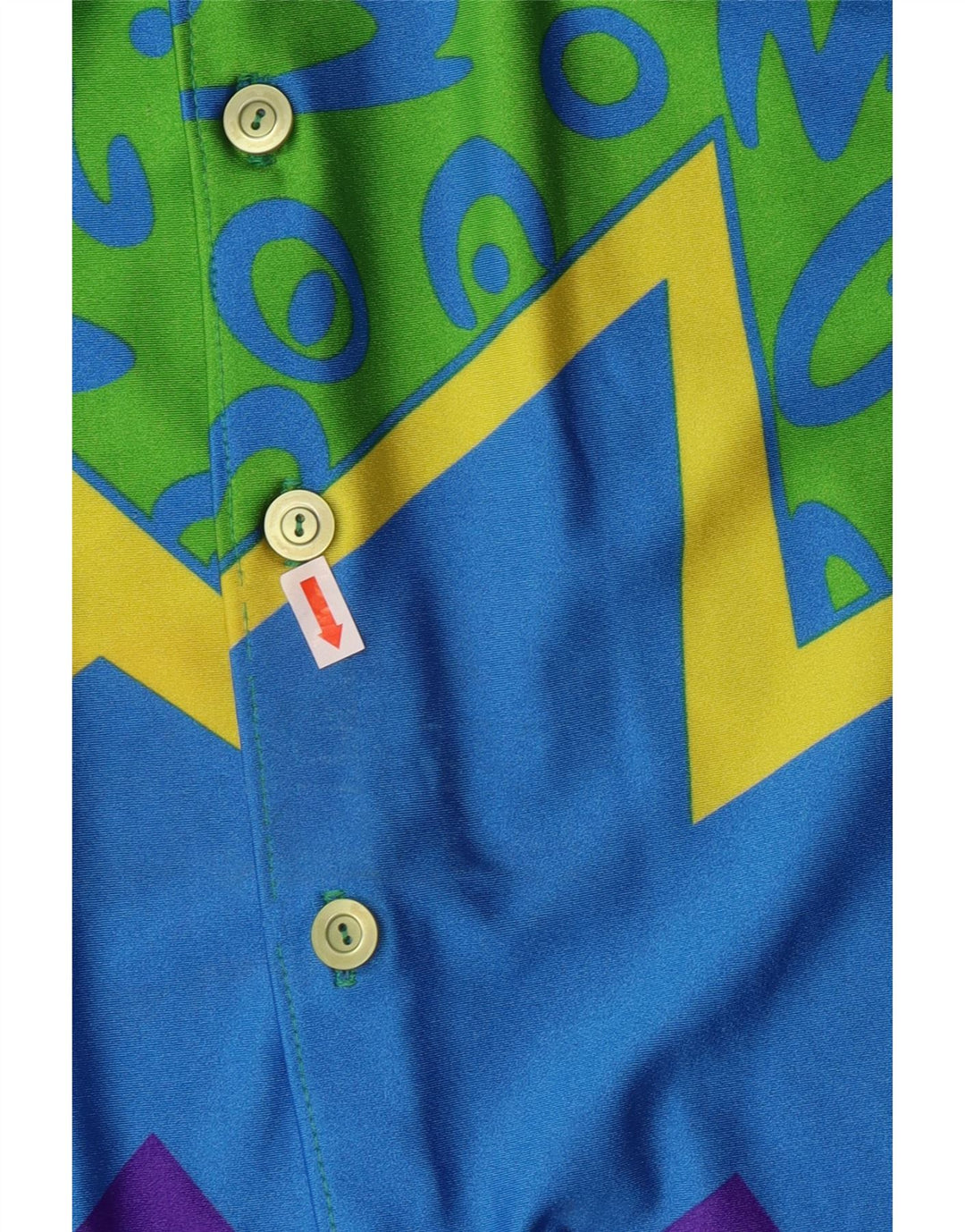 Мужская рубашка VINTAGE XL синяя с геометрическим узором