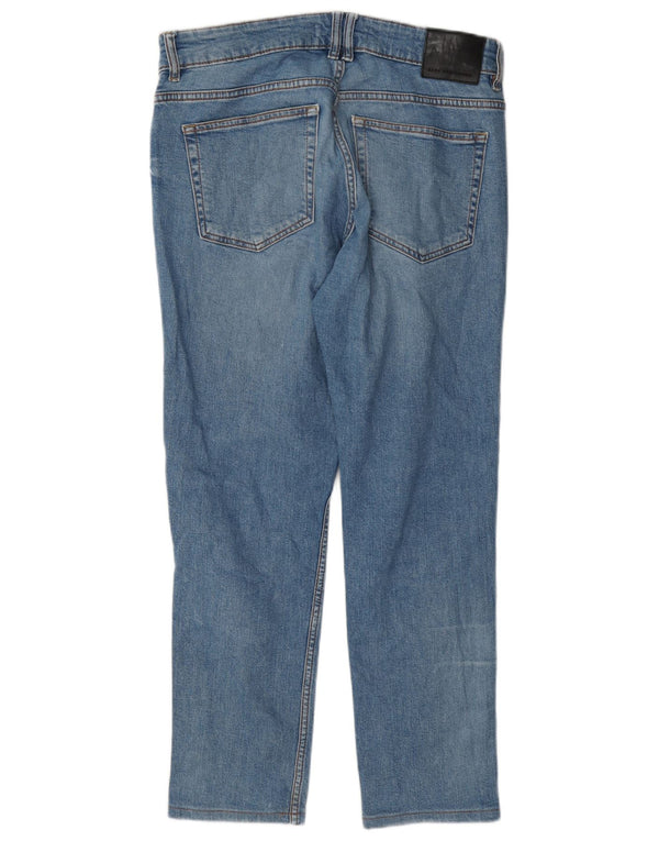 Мужские узкие джинсы Zara EU 42, большие W32 L27, синие, хлопок