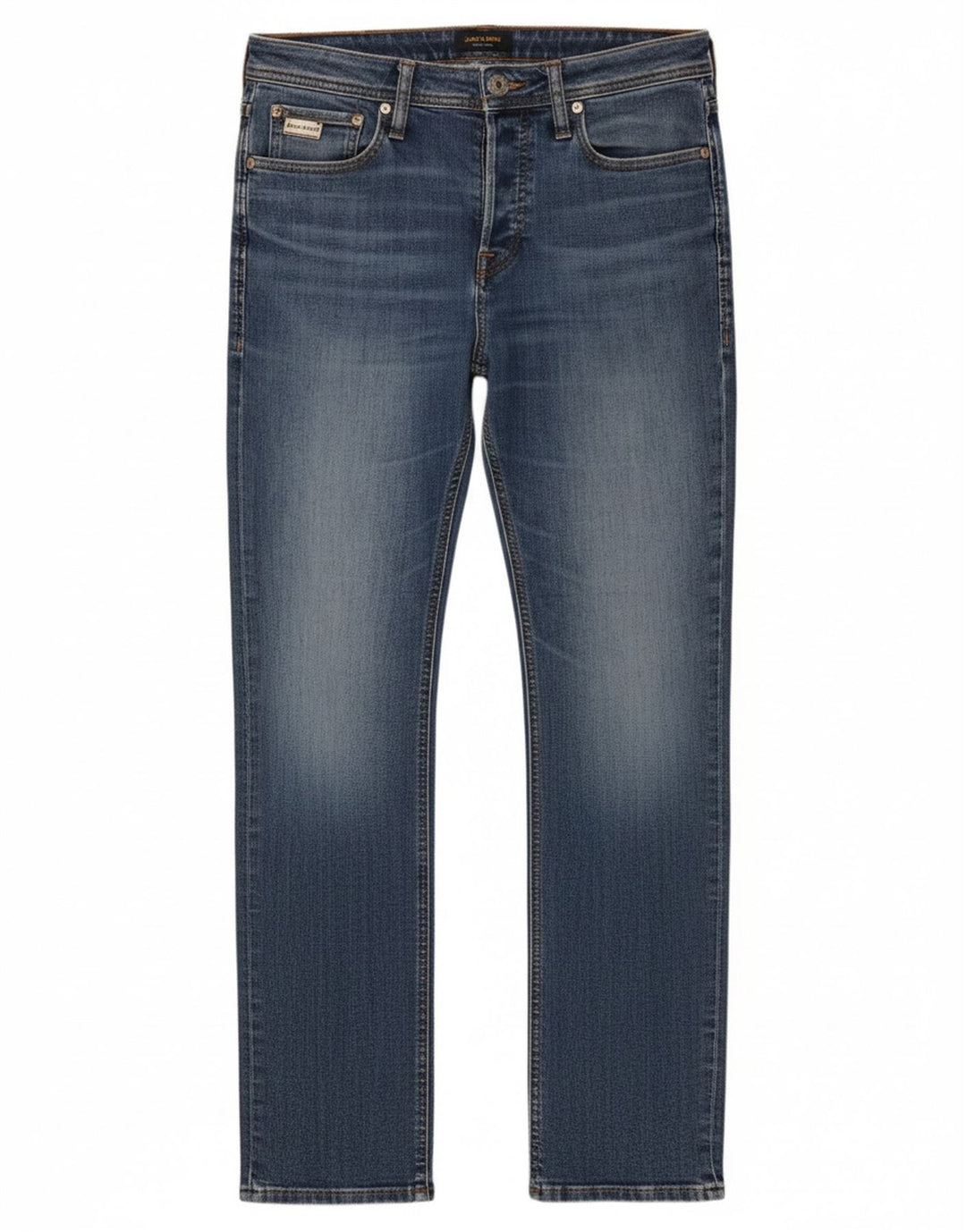 Мужские прямые джинсы Jack & Jones W30 L32 синие, хлопок