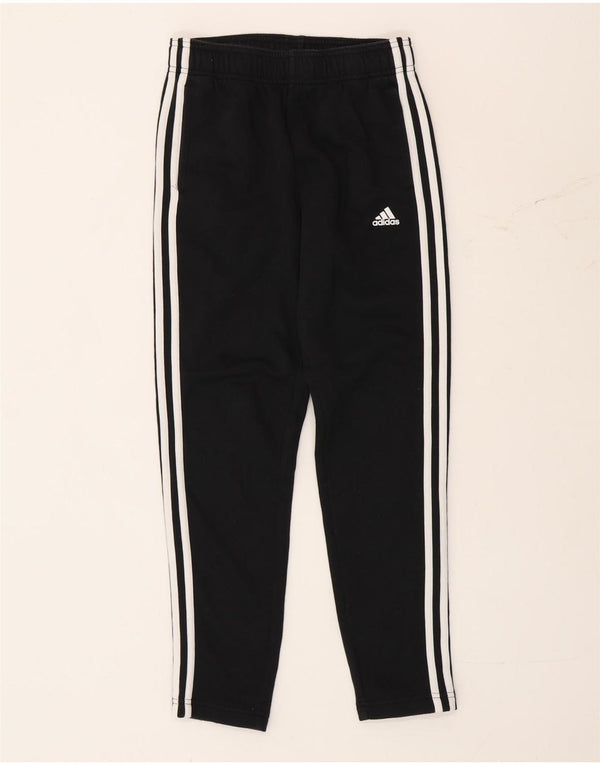 Спортивные брюки Adidas для девочек 11-12 лет, черный хлопок