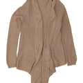 Женский открытый кардиган Massimo Dutti UK 16, большой бежевый хлопок