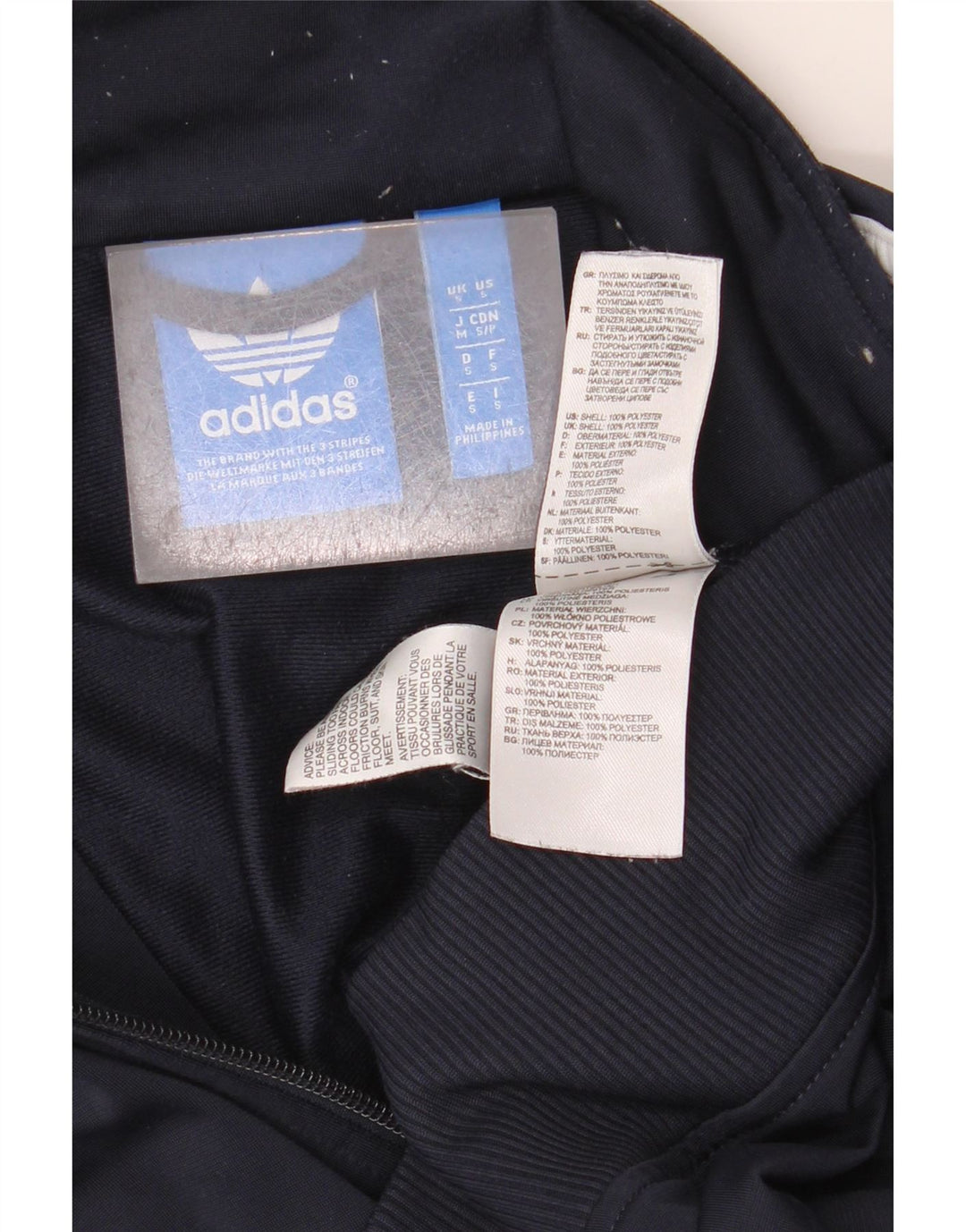 Мужской спортивный костюм Adidas, верхняя куртка, маленький темно-синий, полиэстер