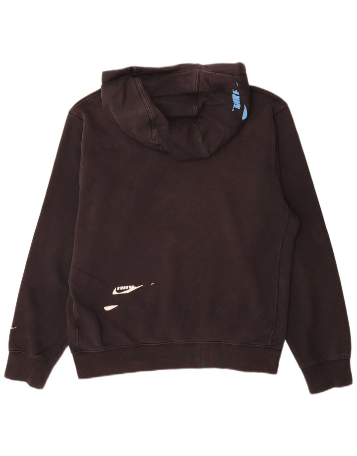 Мужской джемпер с капюшоном Nike, средний черный, хлопок