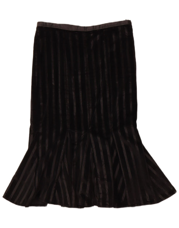 Винтажная женская бархатная юбка-труба W32, большая черная полоска