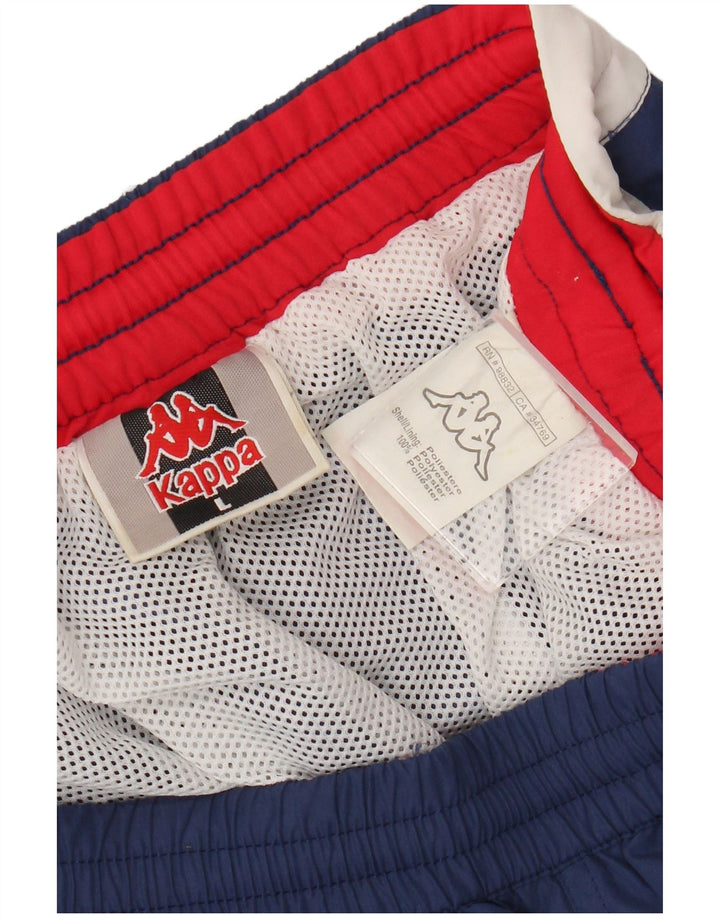 Мужские шорты для плавания Kappa, большие темно-синие, полиэстер с цветными блоками