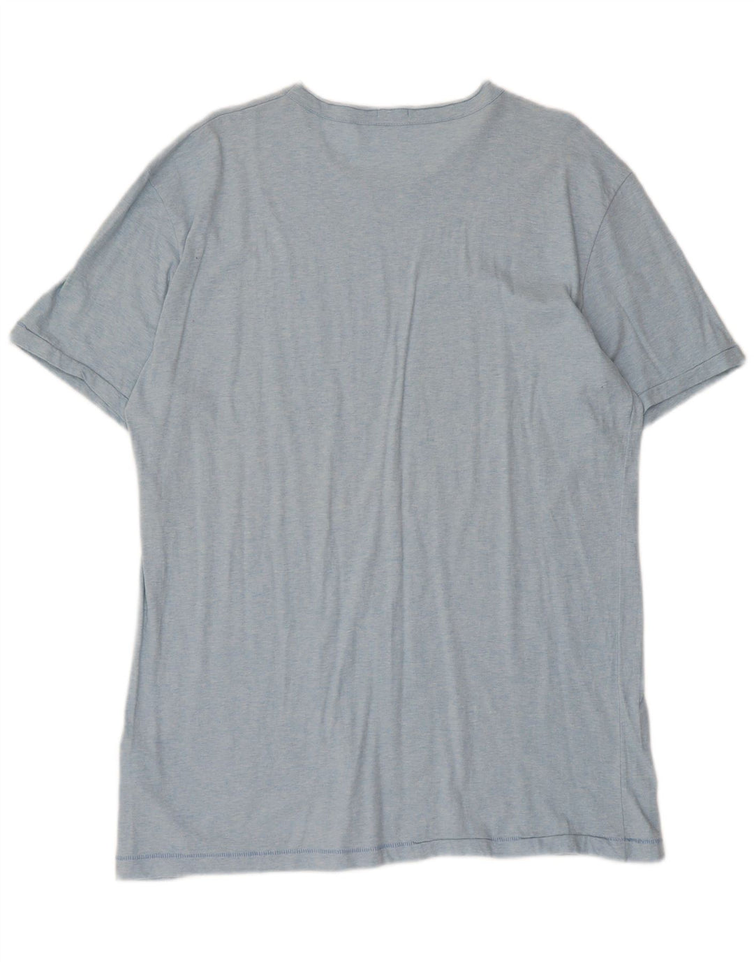 Мужская футболка с рисунком Benetton 2XL, синяя, хлопок