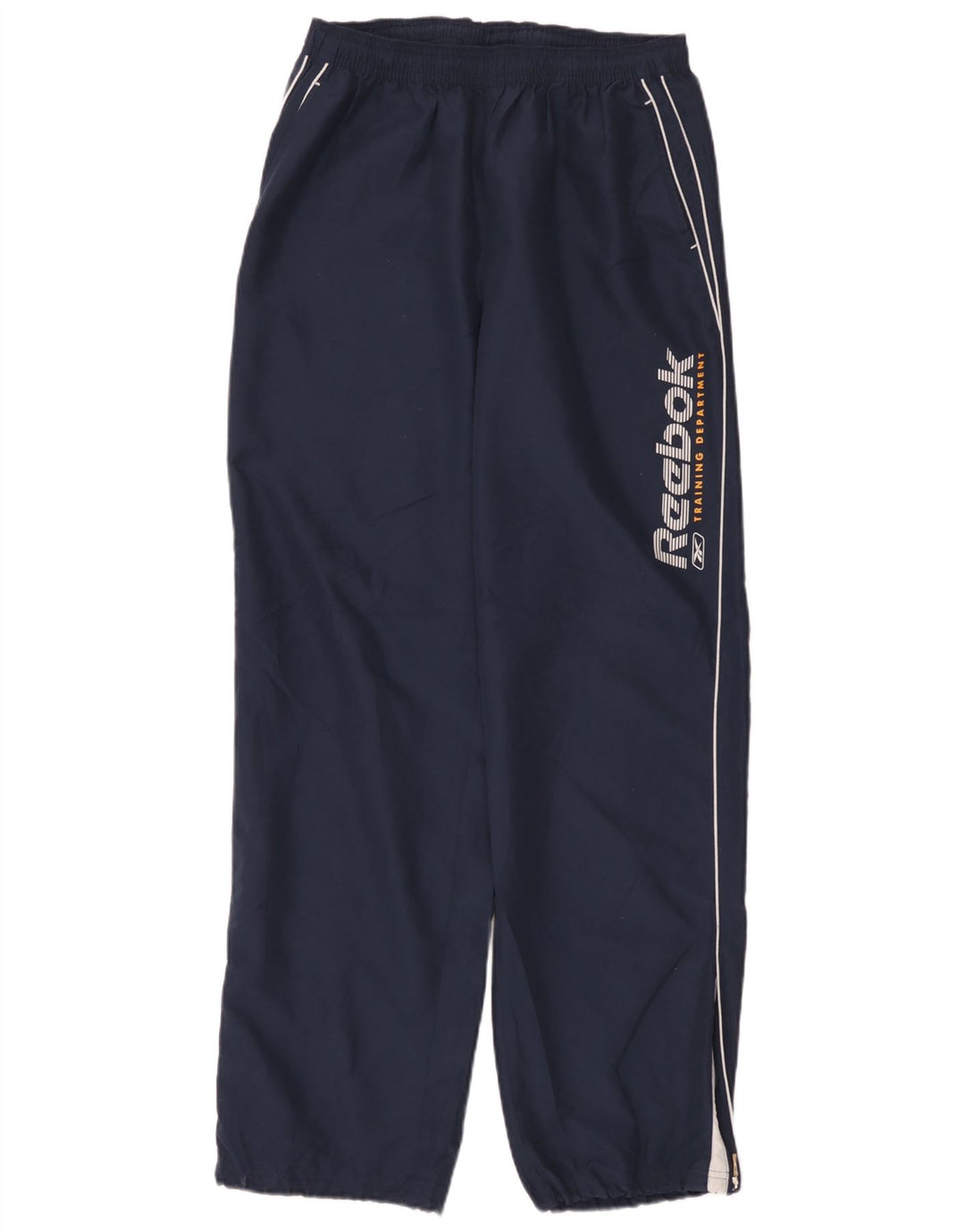 Reebok Мужские спортивные брюки с графическим рисунком, большие темно-синие, полиэстер