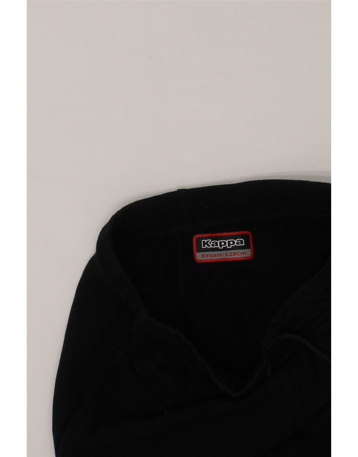 KAPPA Boys Tracksuit Trousers Joggers 7-8 Years  Black Vintage Kappa and Second-Hand Kappa from Messina Hembry 
