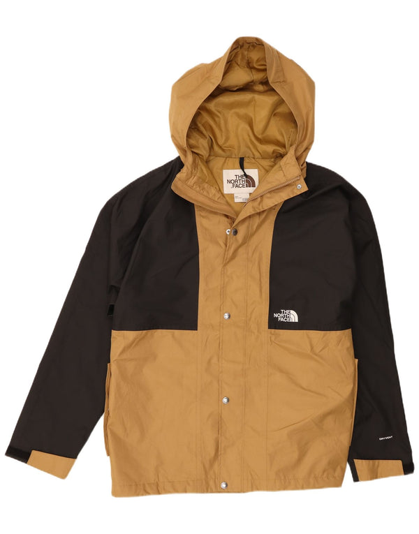 Мужская ветровка с капюшоном The North Face UK 40, большая бежевая с цветными блоками