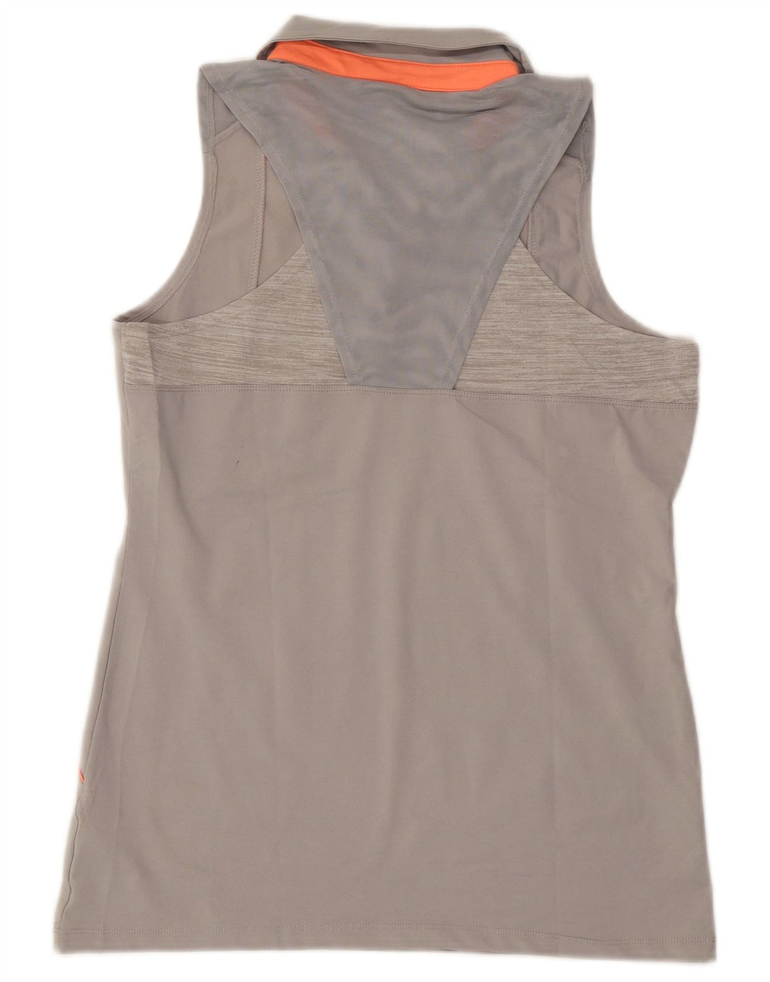 Женская рубашка-поло без рукавов REEBOK UK 14, большой серый полиэстер