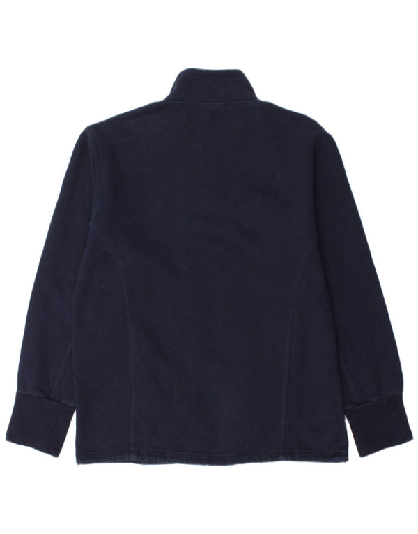 Женский свитер Reebok с воротником на молнии UK 12, средний темно-синий, хлопок