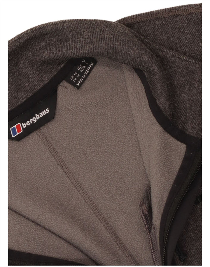 Berghaus Мужской джемпер на молнии с воротником среднего серого цвета