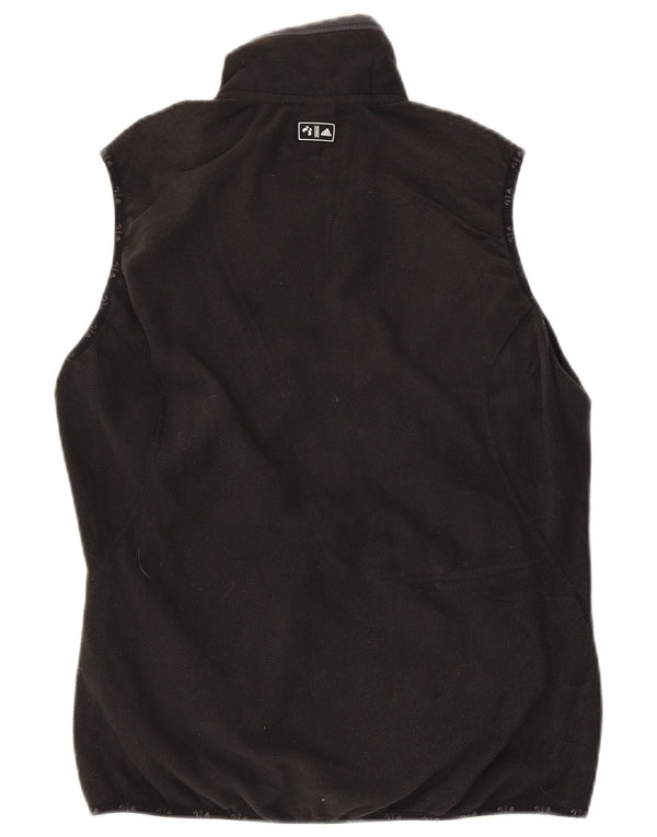 Adidas Womens Climawarm Fleece Gilet UK 14 Medium Black Colourblock