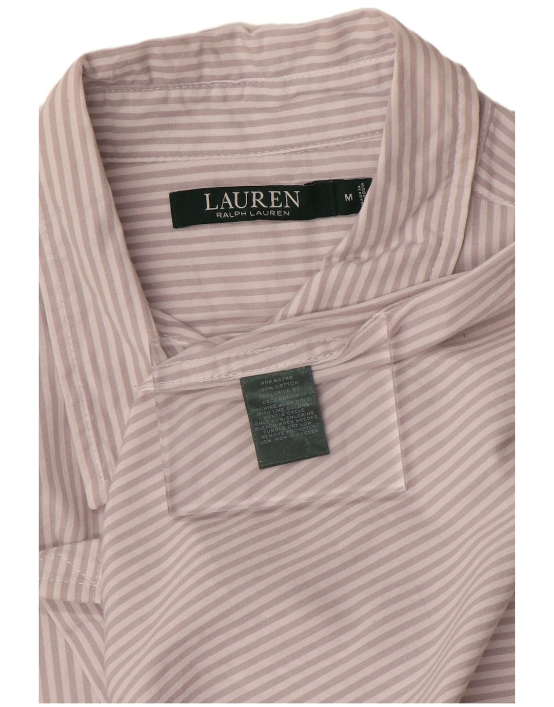 Женское платье-рубашка RALPH LAUREN, Великобритания 14, средний серый хлопок в тонкую полоску