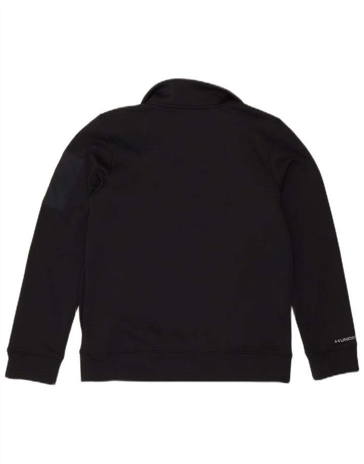 Толстовка с воротником на молнии для мальчиков Under Armour, джемпер, 9–10 лет, средний черный