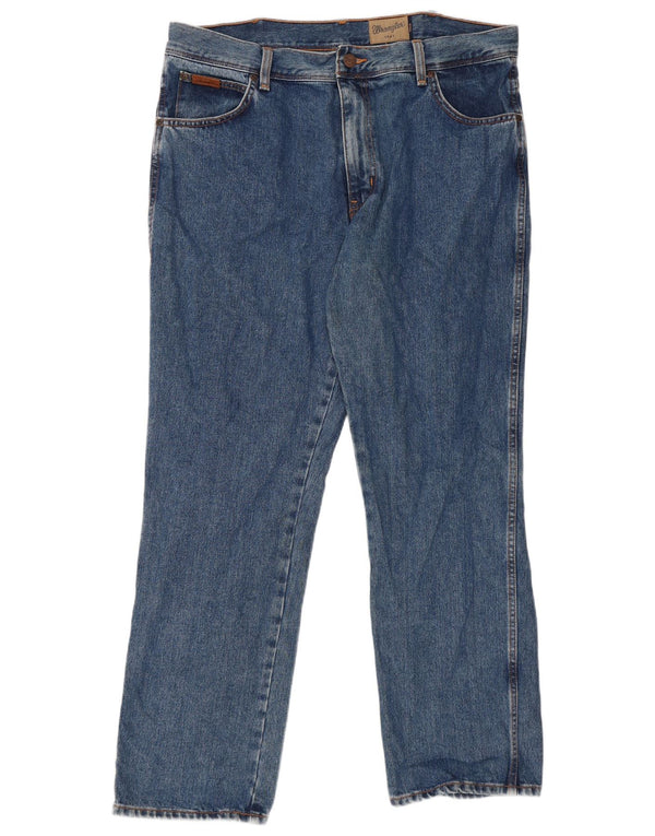 Мужские прямые джинсы Wrangler Texas W38 L30, синий хлопок