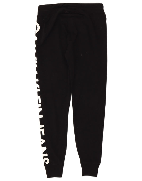 Женские спортивные брюки с графическим рисунком Calvin Klein, джоггеры UK 6 XS, черные