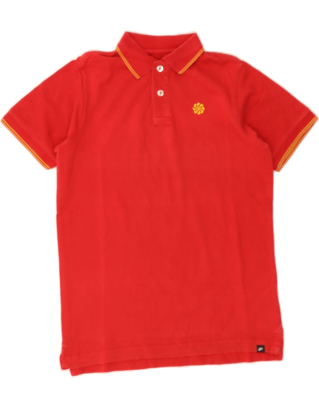 NIKE Boys Polo Shirt 12-13 Years Large  Red Cotton Vintage Nike and Second-Hand Nike from Messina Hembry 