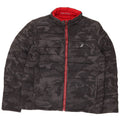 Мужская двусторонняя стеганая куртка NAUTICA UK 40, большая, черная, камуфляжная