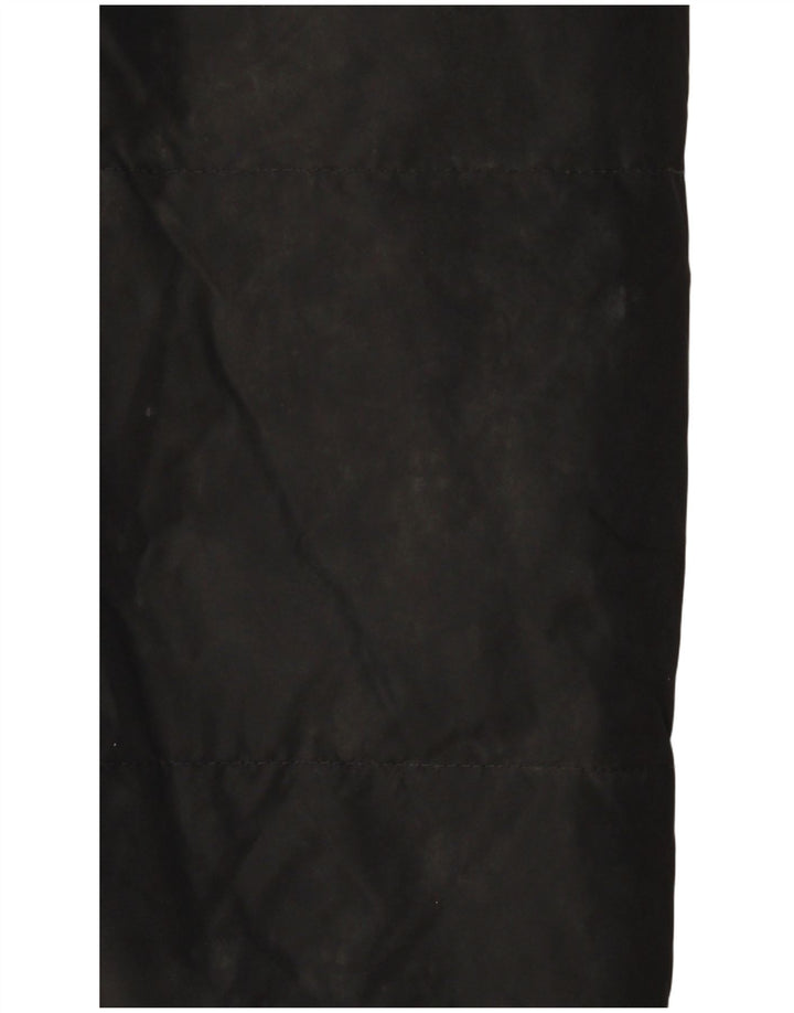 Мужской утепленный жилет Harmont & Blaine UK 40, большой черный кожаный