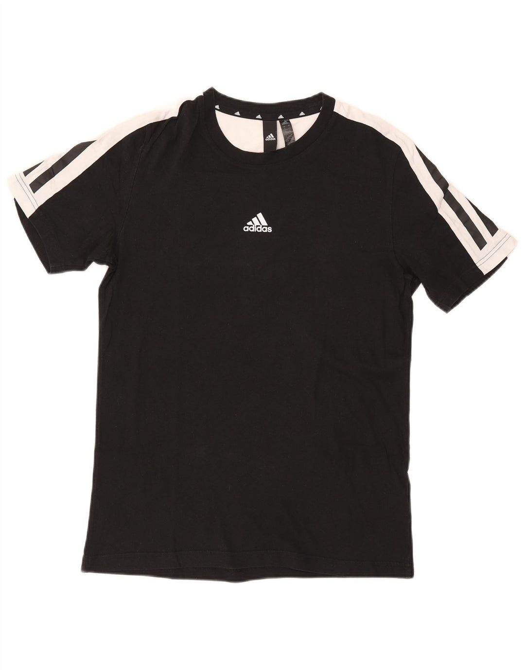 Мужская футболка Adidas Top Small Black, хлопок с цветными блоками