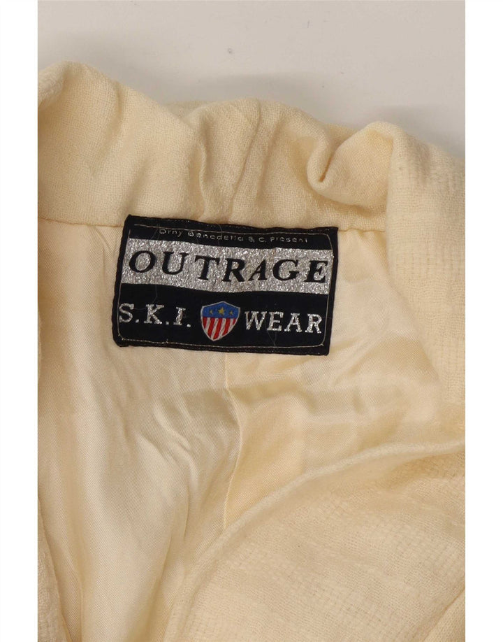Женский лыжный пиджак Outrage UK 14, средний цвет с белыми цветными блоками