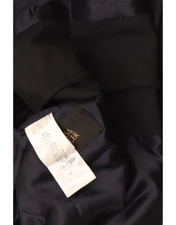Мужской пиджак с 3 пуговицами Marks & Spencer UK 38, средний темно-синий