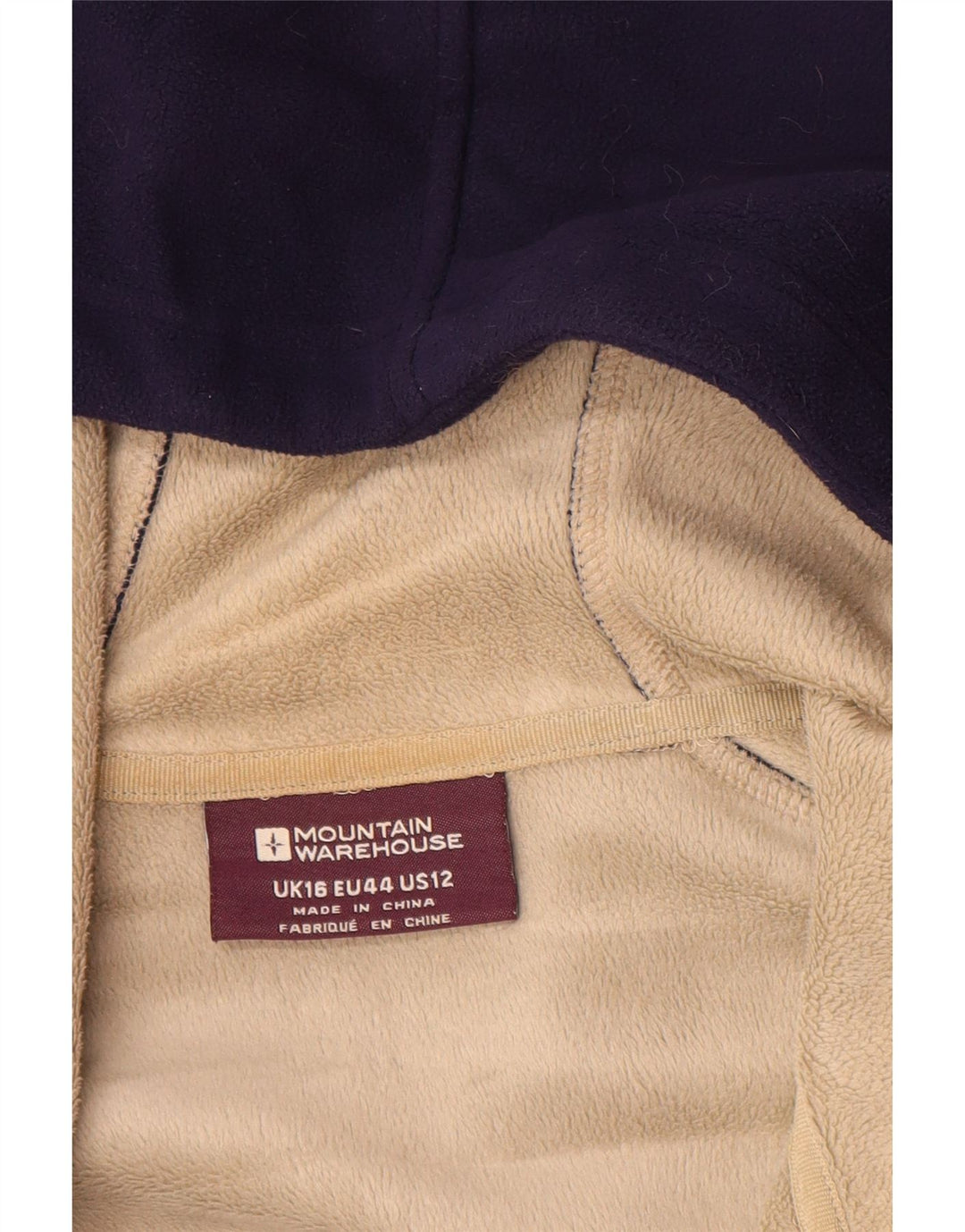 MOUNTAIN WAREHOUSE Женская флисовая куртка с капюшоном UK 16, большая темно-синяя