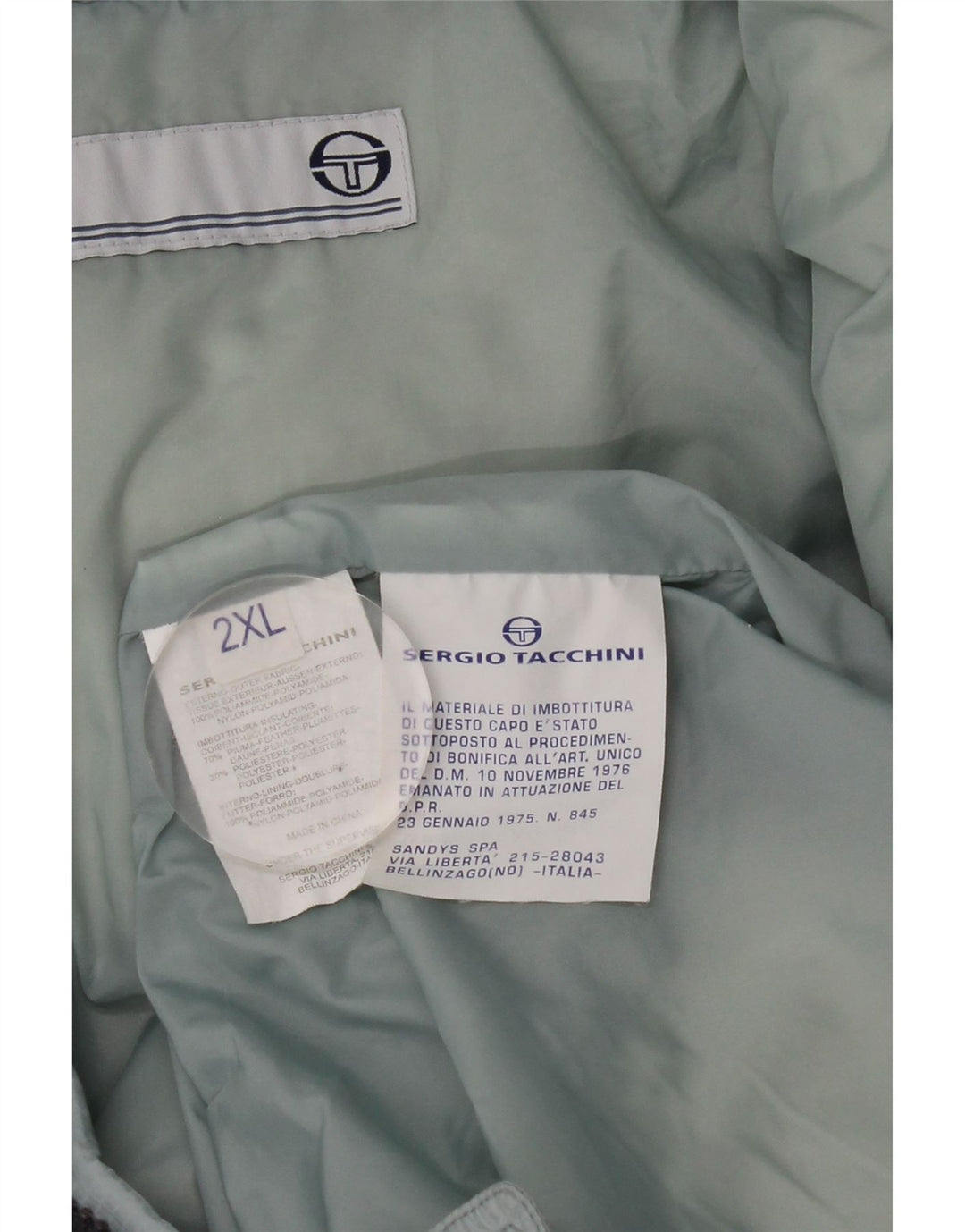 Мужская утепленная куртка Sergio Tacchini UK 44 2XL Синий Полиамид