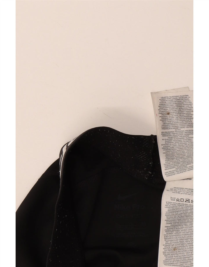 Леггинсы с рисунком Nike для девочек 13–14 лет XL, черный полиэстер