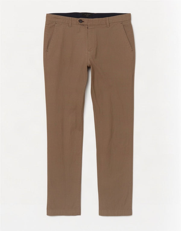 Мужские прямые брюки Ted Baker W34 L32, бежевый хлопок