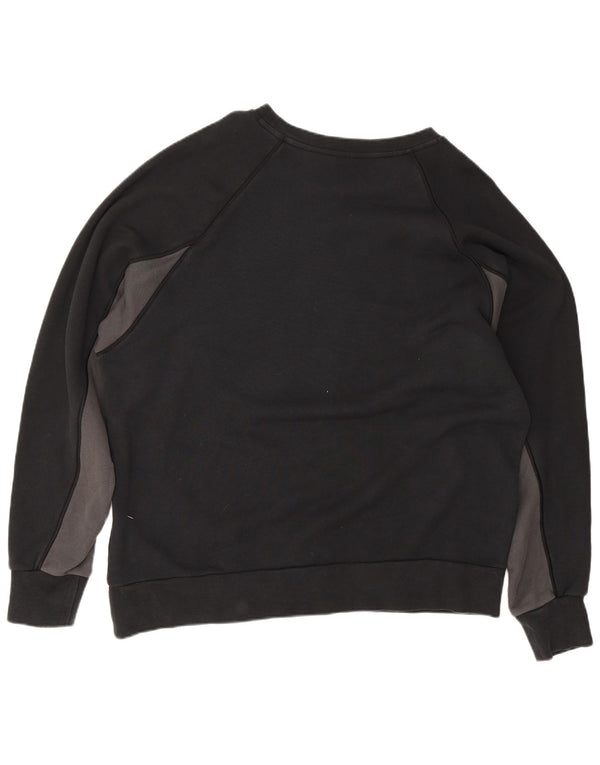 Мужской свитшот с рисунком Nike Jumper XL, черный, хлопок с цветными блоками