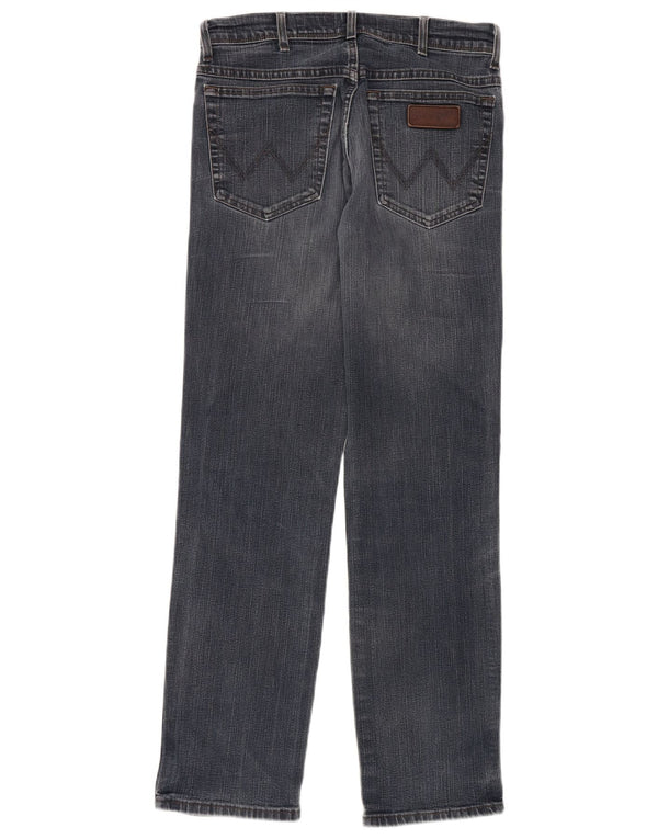 Мужские прямые джинсы WRANGLER техасский стрейч W32 L32, синий хлопок