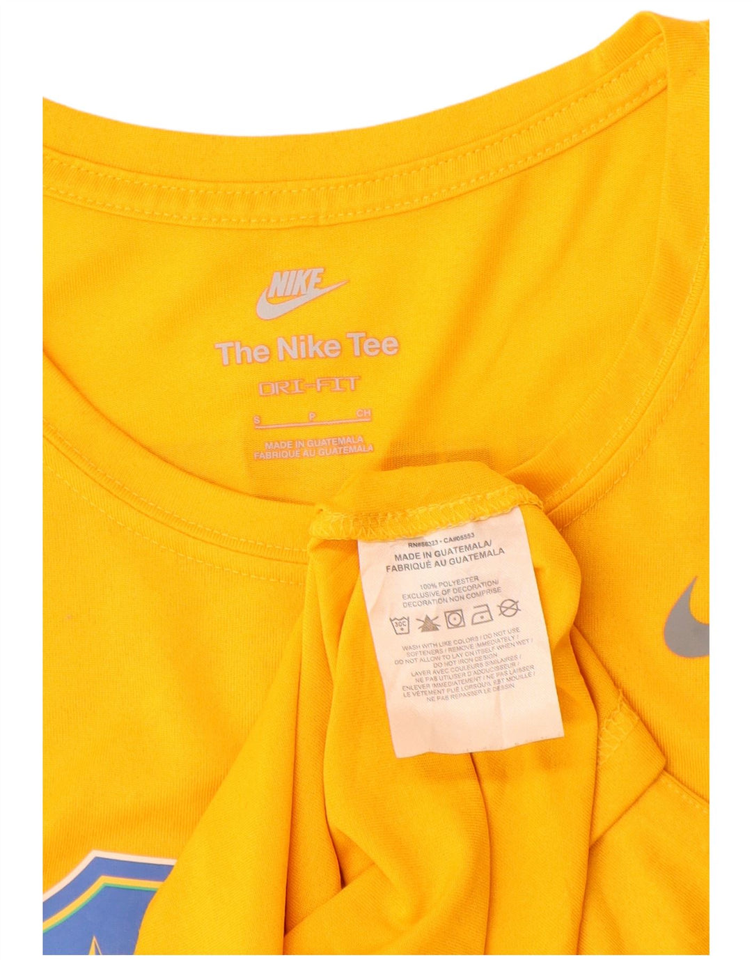 Женская футболка Nike Brasil с графическим рисунком Top UK 10, маленький желтый полиэстер