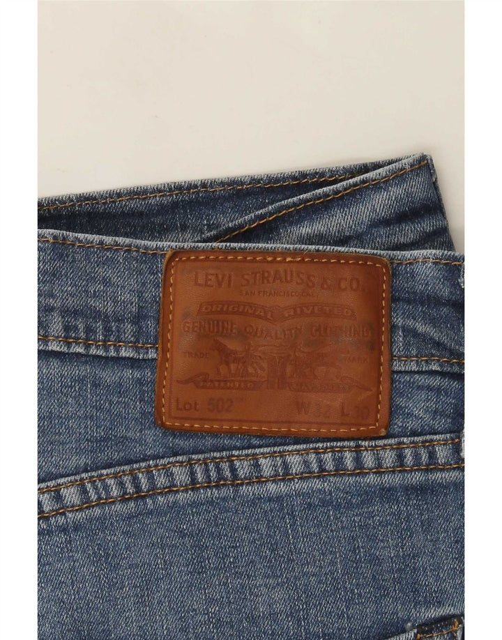 Мужские зауженные джинсы Levi's 502 W32 L30 синие