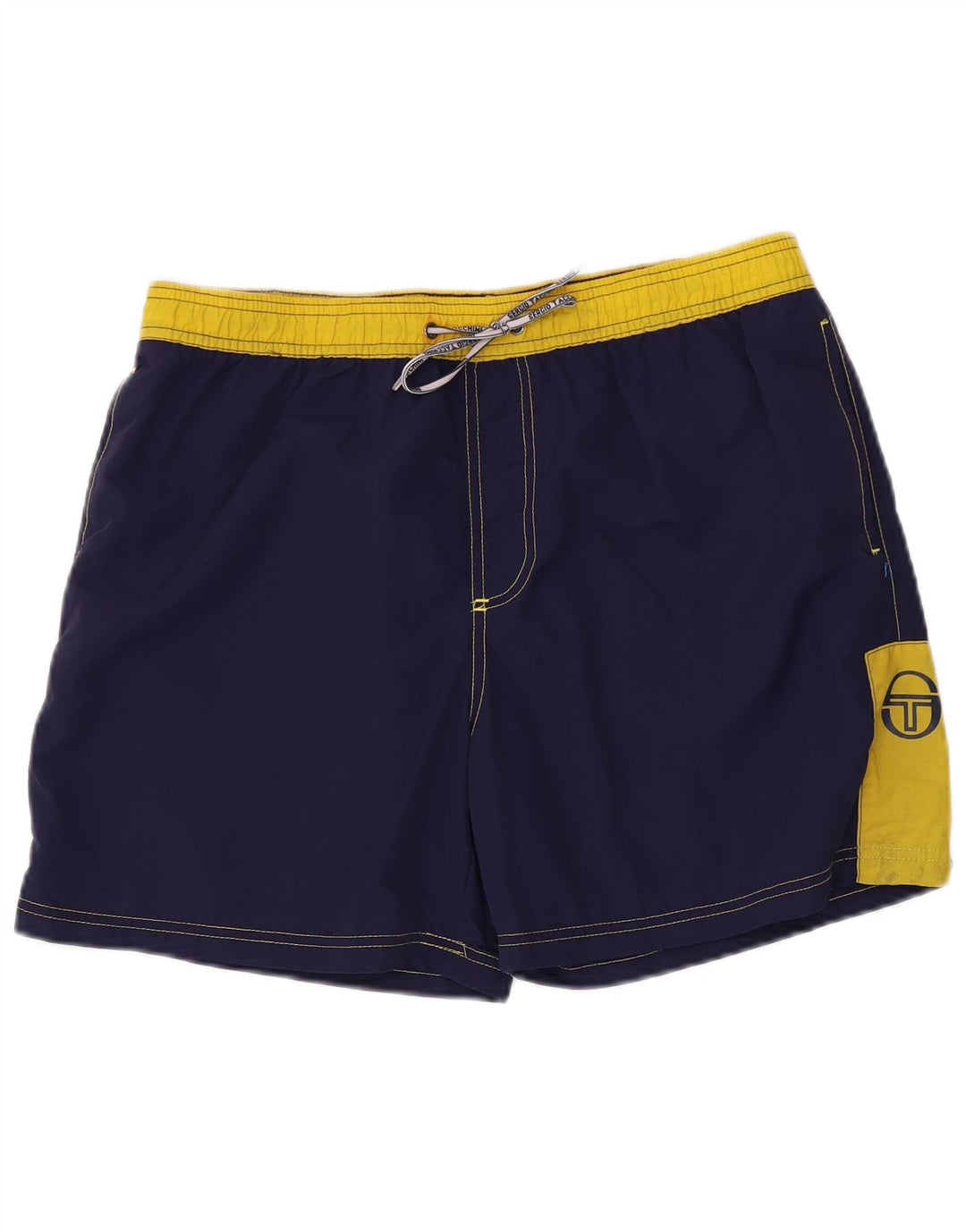 Мужские шорты для плавания Sergio Tacchini XL, темно-синие, полиамид с цветными блоками