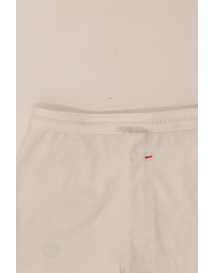 SERGIO TACCHINI Womens Sport Shorts IT 46 Large  White Polyester Vintage Sergio Tacchini and Second-Hand Sergio Tacchini from Messina Hembry 