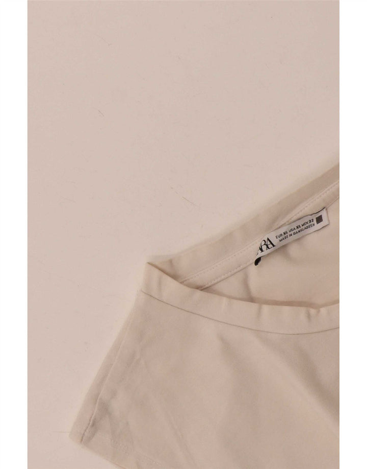 Женский укороченный жилет Zara UK 18 XL Белый