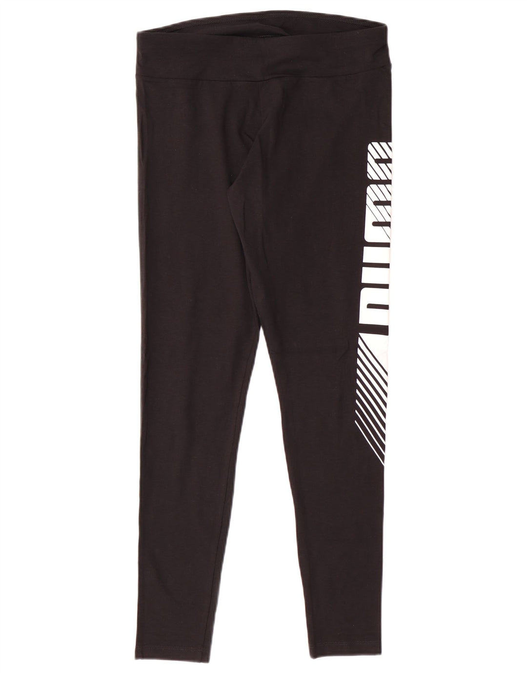 Женские леггинсы с рисунком PUMA UK 12, средний черный хлопок, черный