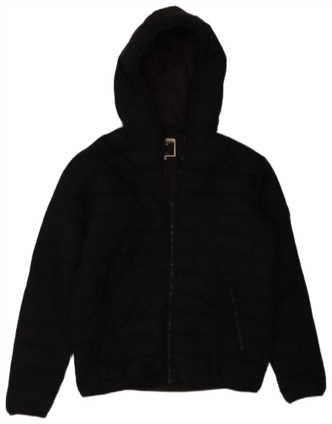 Мужская утепленная куртка Jack & Jones с капюшоном UK 40, большая, черная, полиэстер
