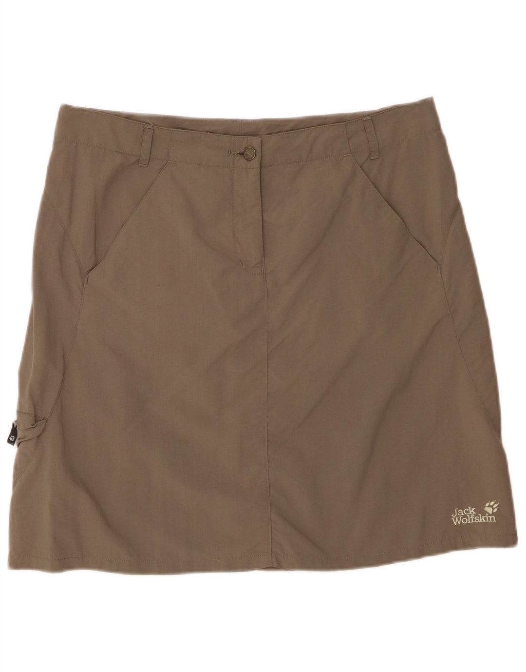 JACK WOLFSKIN Женская мини-юбка-карго UK 14/16, большая W34 Серый полиамид